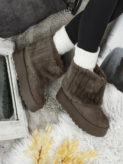 Women's snow-style boots with fur Irelle