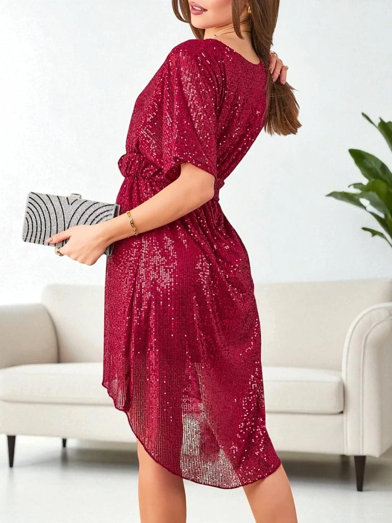 Royalfashion Women's dress with sequins