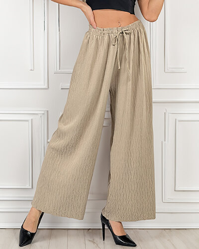 Royalfashion Women's wide pleated pants