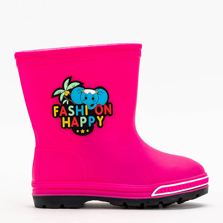 Ukali fuchsia children's rain boots - Footwear
