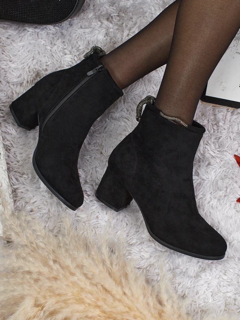 Women's Ornella eco-suede heeled ankle boots