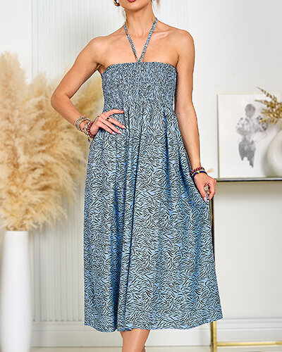 Royalfashion Women's midi dress with print