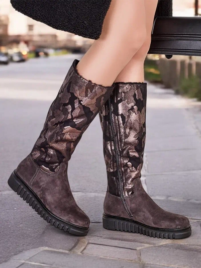 Royalfashion Sieviešu Ceļgala Zābaki Molis