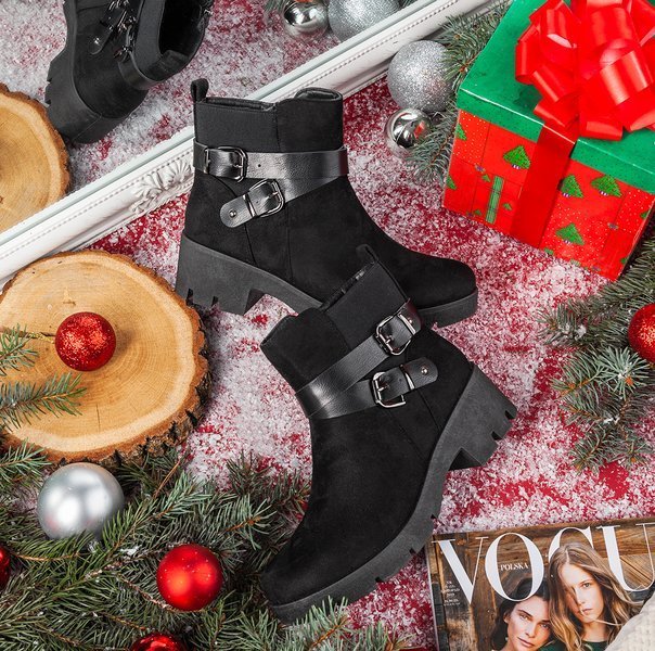 Black flat ankle boots Debra - Footwear