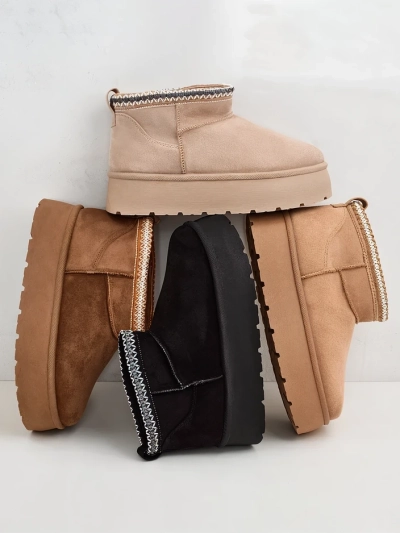 Royalfashion Sieviešu īsie zābaki a'la sniega zābaki Xoalla