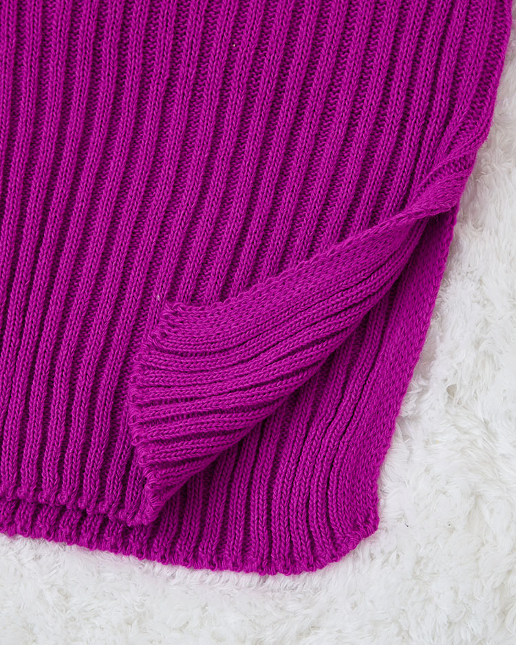 Royalfashion Purple women's sweater dress