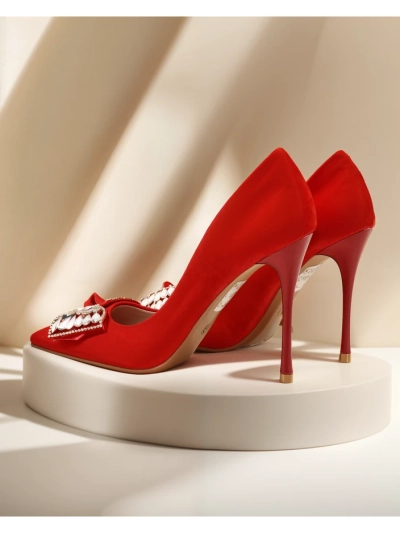 Royalfashion Women's stiletto heels with a bow Cocarte