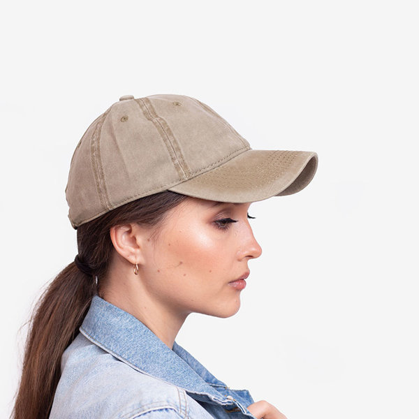 Women's khaki denim cap - Accessories