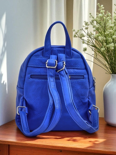 Ariadne Bianco Azzurro RoyalEco Women's Backpack Królewska Moda 25x25x10