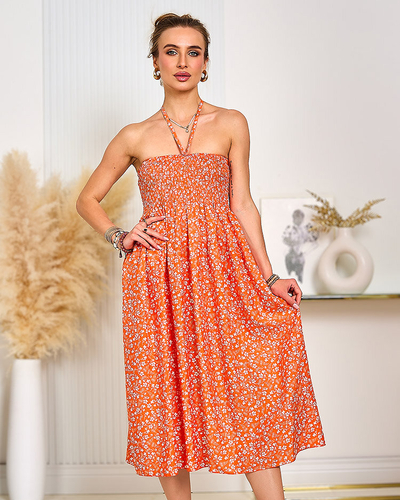 Royalfashion Sieviešu kleita ar apdruku līdz ceļgaliem