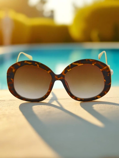 Royalfashion Солнцезащитные очки с декоративными дужками Glam Shine