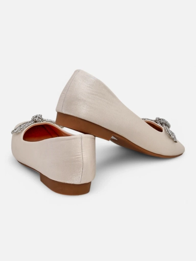 Royalfashion Women's ballet flats with a bow and shine Ofenal
