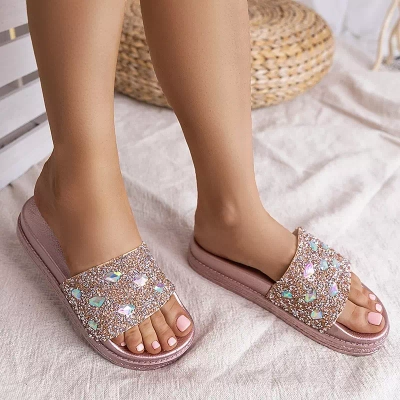 OUTLET Women's rose gold platform sandals Sailor - Footwear