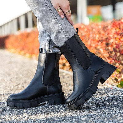 Black Hoppy eco-leather ankle boots - Footwear