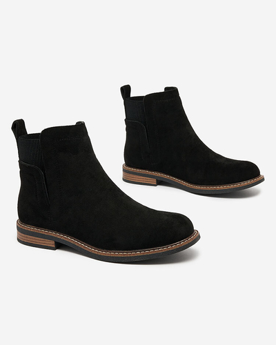 Royalfashion Black women's eco-suede Veysi boots a'la sztyblettes