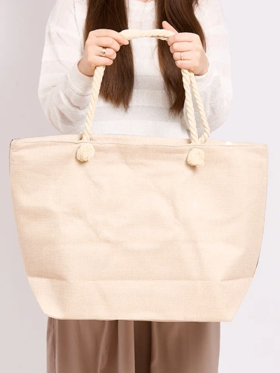 Royalfashion Large fabric bag with print