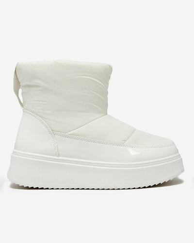 Royalfashion White Maderta women's slip-on snow boots