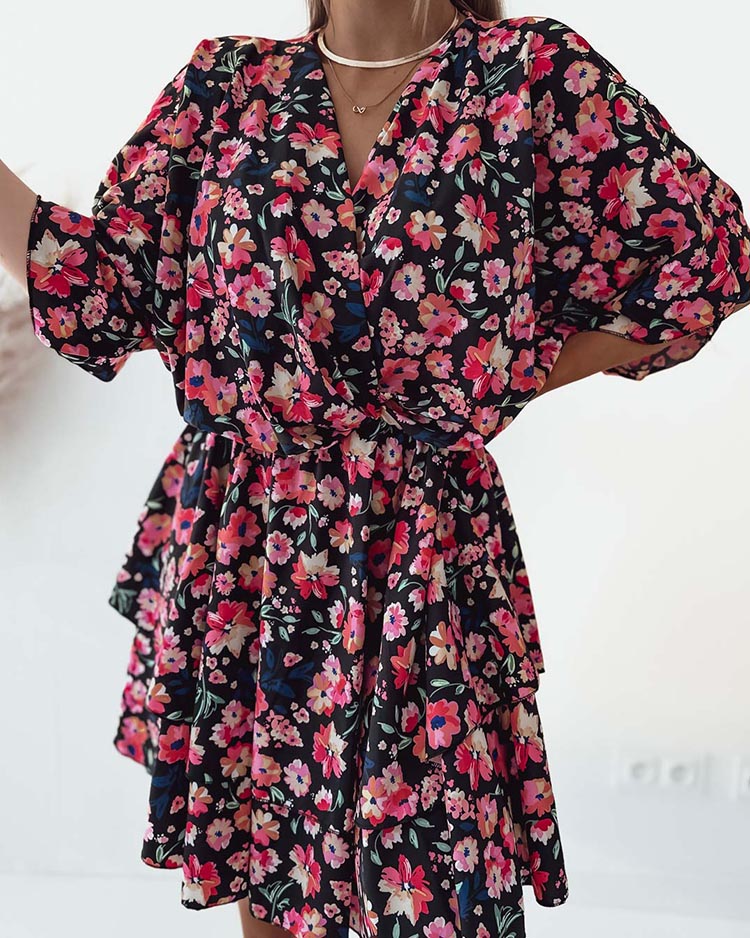 Royalfashion Женское мини-платье с оригинальным рисунком