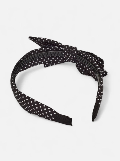 Royalfashion Women's Polka Dot Headband with Bow