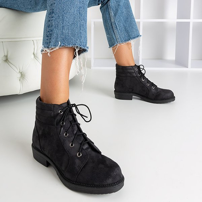 Black women's bags with decorative abrasions Tusyon - Shoes