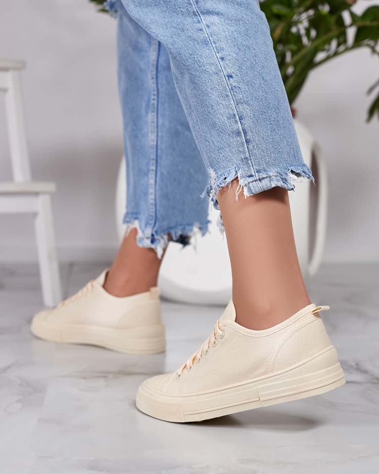 Royalfashion Sieviešu klasiskās mežģīņu kedas Seleas