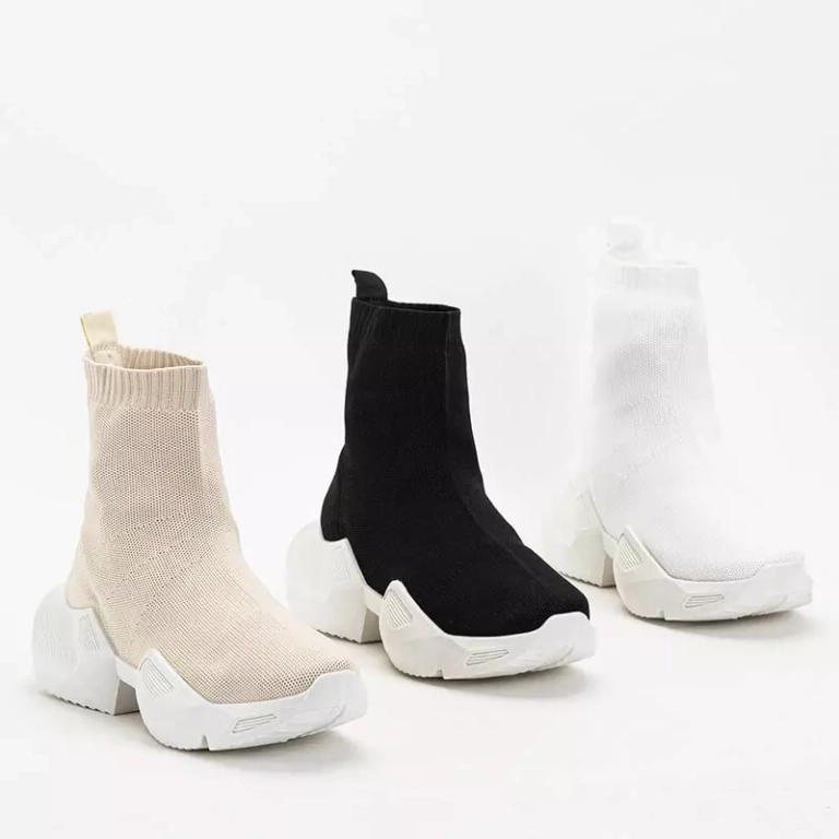 OUTLET Белые женские высокие кроссовки Gohi - Обувь