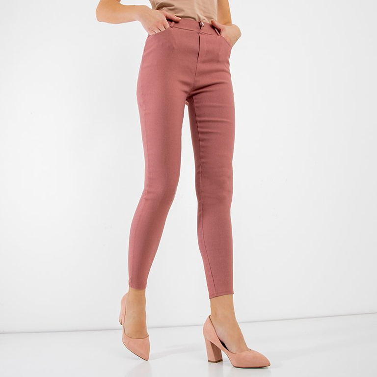 Women's pink fabric tubes - Clothing