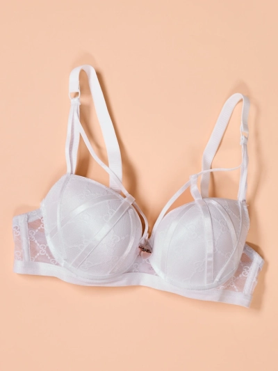 Royalfashion Women's bra decorated with lace and straps