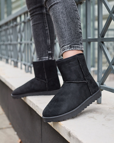 Royalfashion Women's boots a'la snow boots in black color Aener