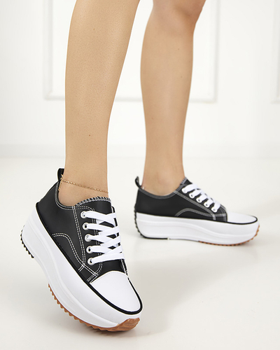 Black women's sports shoes a'la sneakers Tenemika - Footwear