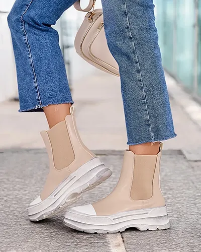 Royalfashion Women's Slip-on Boots Anerr