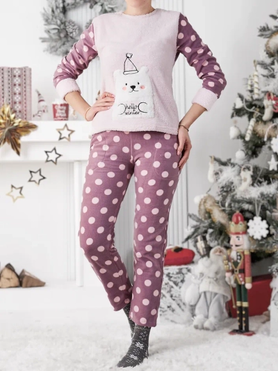 Royalfashion Women's pajama a'la fleece Hello Winter