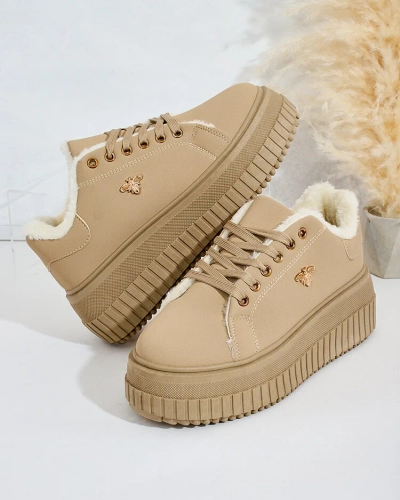 Royalfashion Warmed women's sneakers with fur Noxu