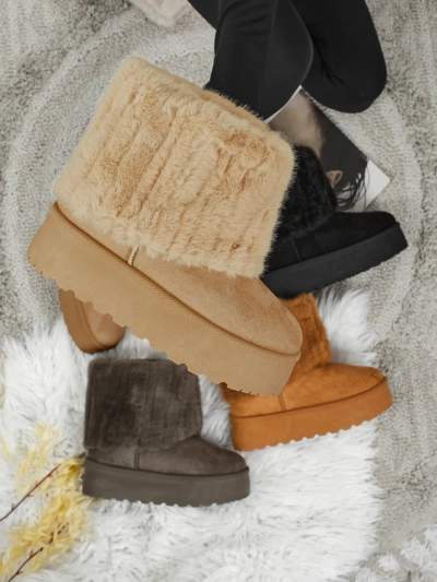Women's snow-style boots with fur Irelle