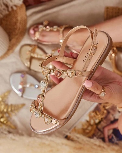 Royalfashion Женские сандалии Selina с цирконием