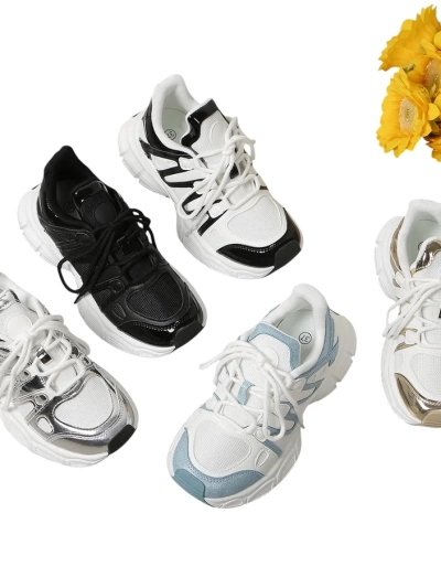 Royalfashion Women's sporty sneakers on a thicker sole Loness