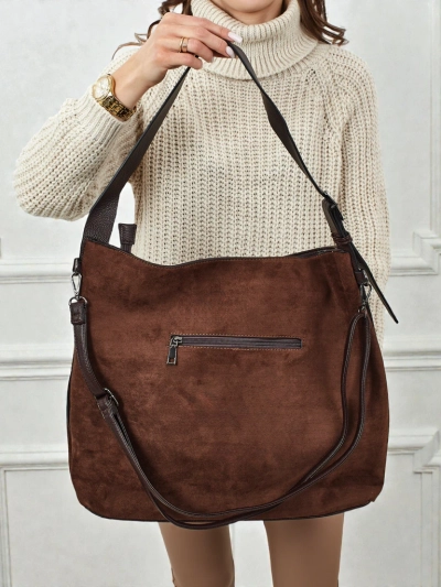 Torebka damska shopper eko zamszowa Donenn