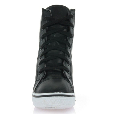 Black sneakers on Lasegreta wedge - Footwear 1
