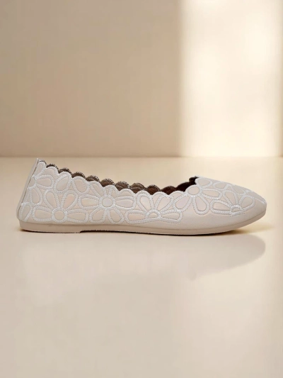 Royalfashion Ziedu raksta sieviešu baleta čībiņas Magerro