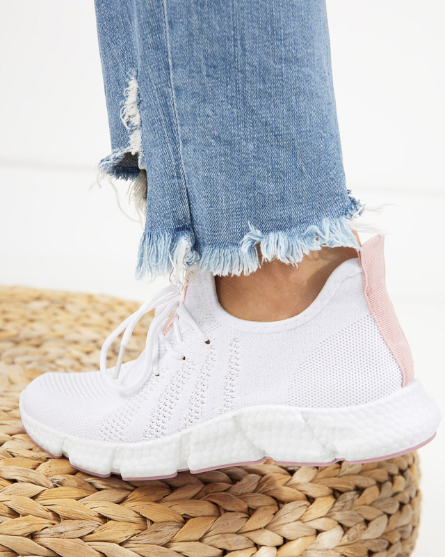 Balti un rozā Baym sieviešu sporta apavi - Apavi