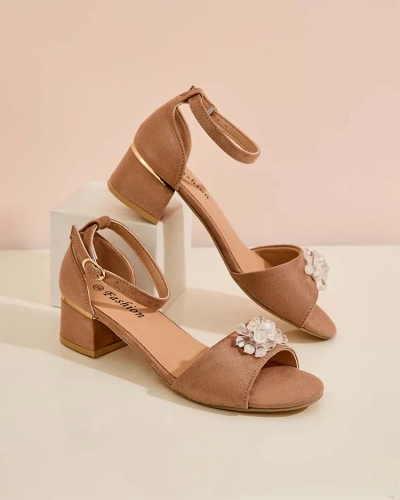 Royalfashion Женские сандалии со стразами Voleso