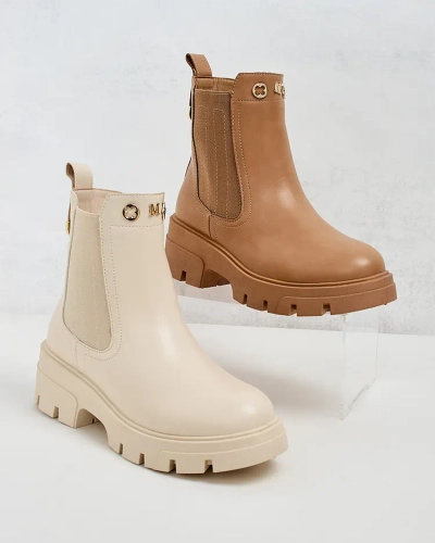 Royalfashion Women's boots on a thicker sole Gegri