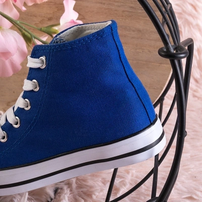 OUTLET Cobalt children's high sneakers Wikitoria - Footwear