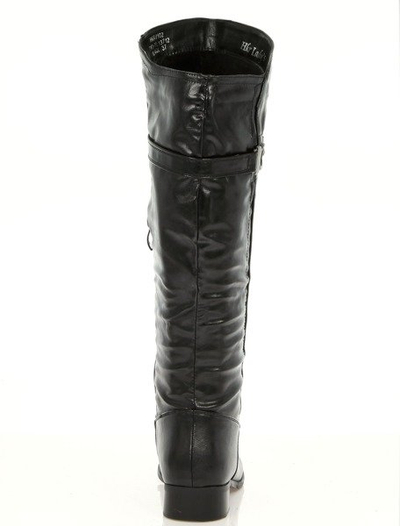 Black boots with a decorative buckle Kalin - Footwear