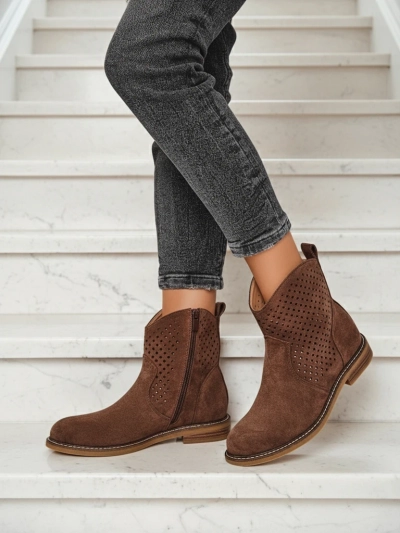 Royalfashion Women's Openwork Ankle Boots Toffas