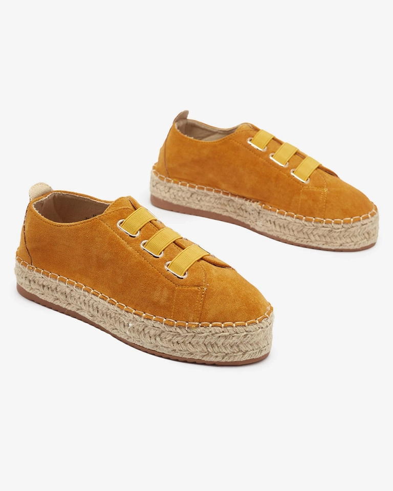 Mustard women's sports sneakers Alener - Footwear