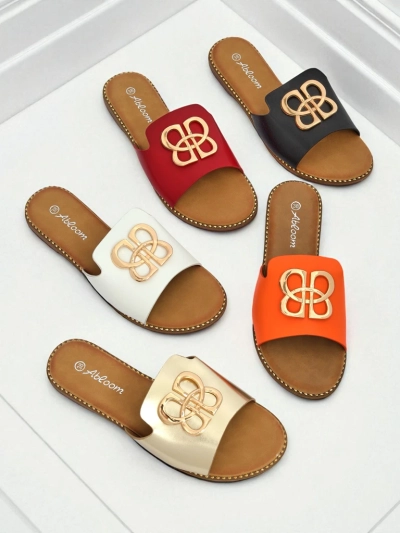 Royalfashion Женские шлёпанцы на плоской подошве Heraklia