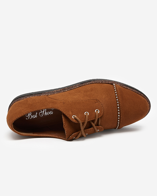 Women's camel low shoes Rilly - Footwear