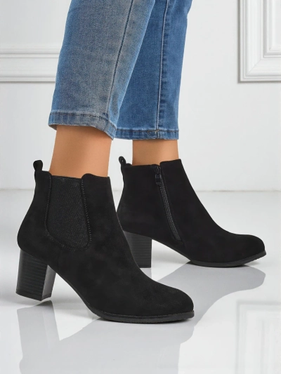 Velvet Trace Women's Eco-Suede Heeled Ankle Boots