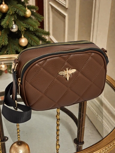 Стеганая маленькая женская сумка из экокожи Connere